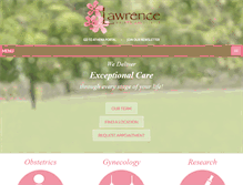 Tablet Screenshot of lawrenceobgyn.com